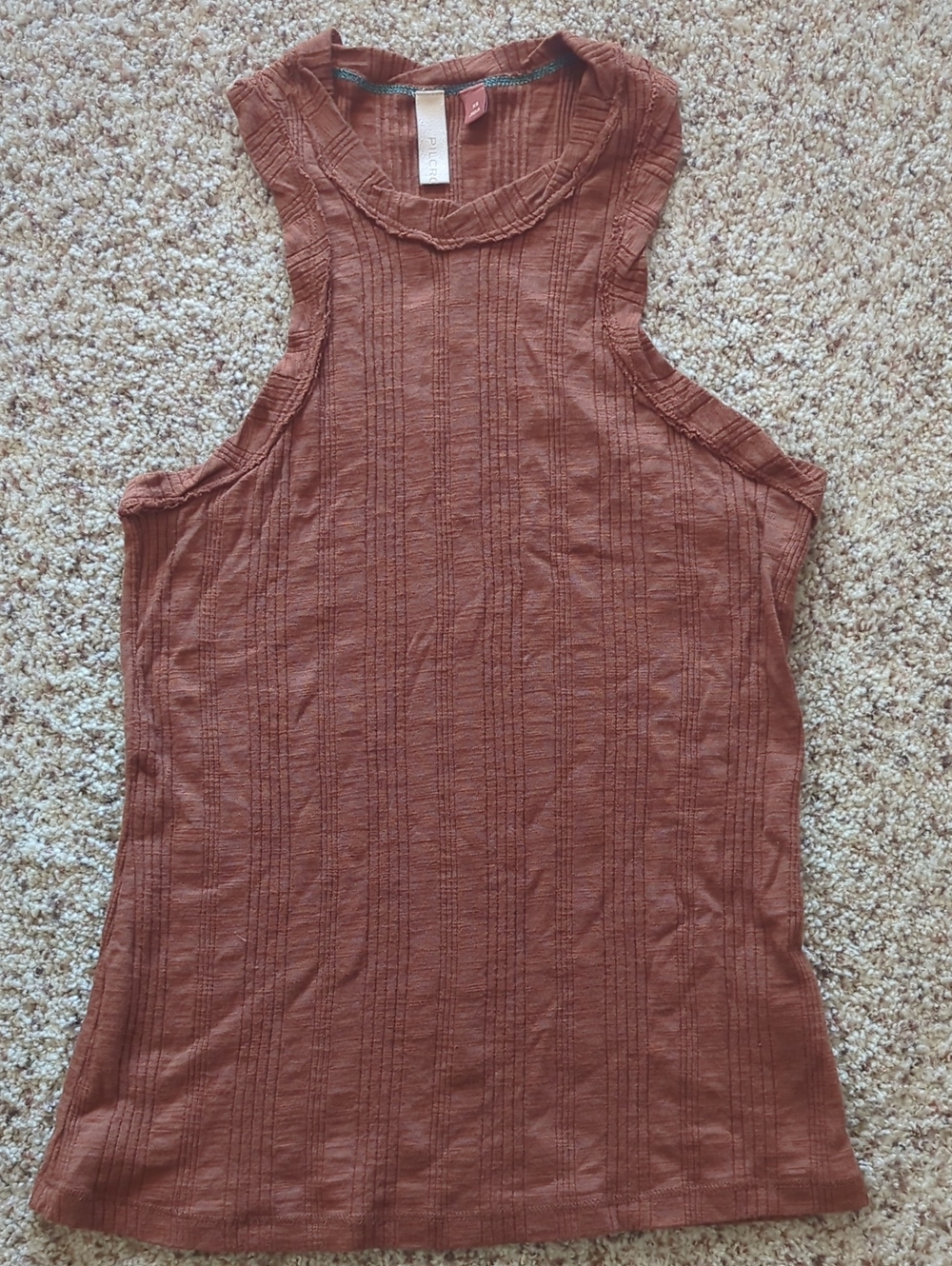 Anthropologie Pilcro Ribbed Tank XS